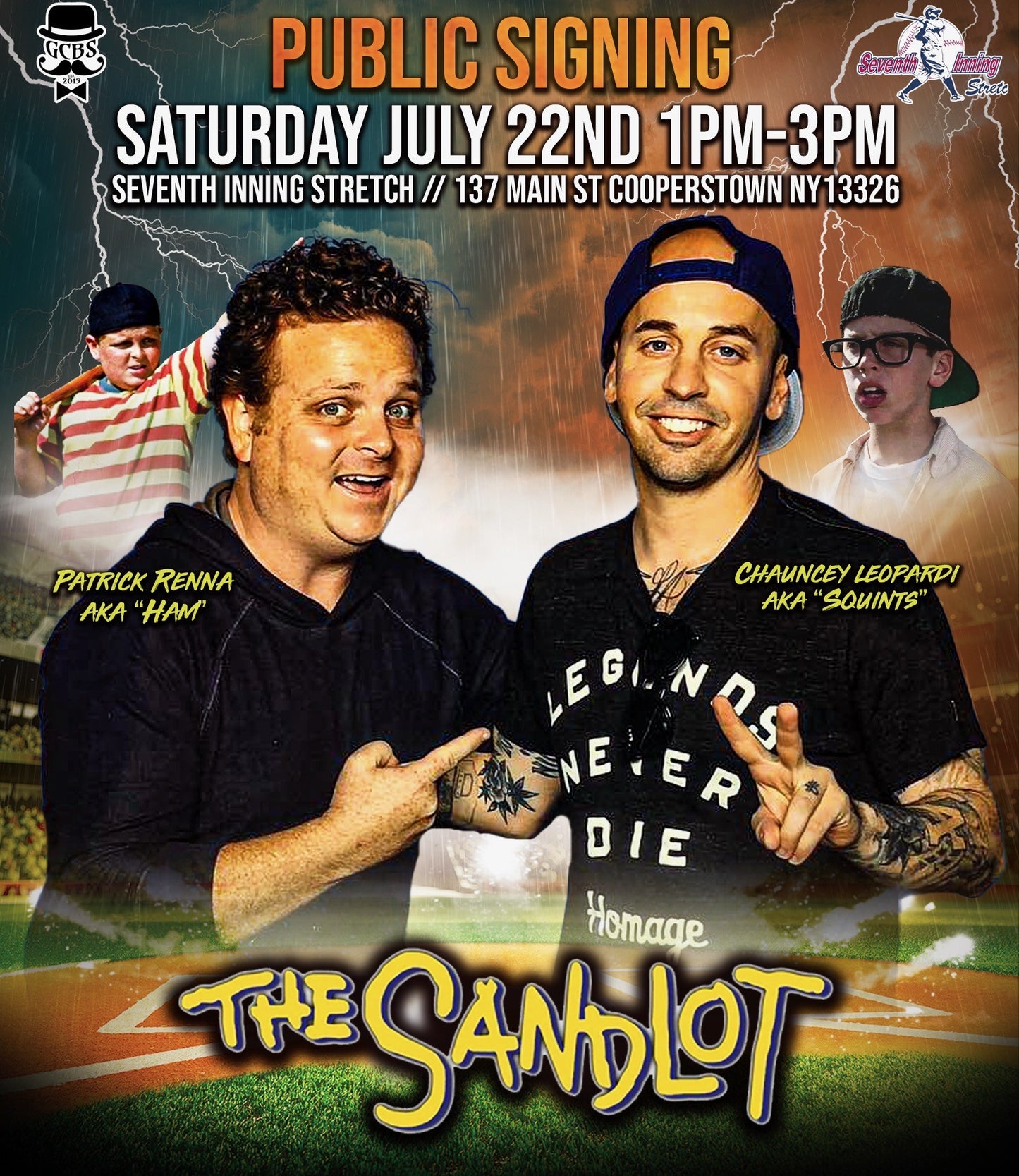 Chauncey Leopardi (Squints) In Person Signing Ticket
