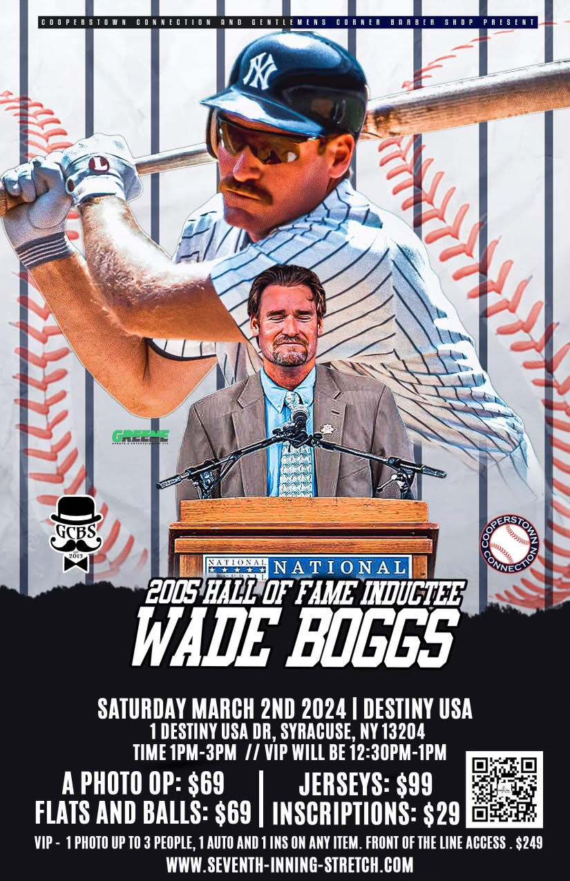 Wade Boggs In Person Signing Ticket